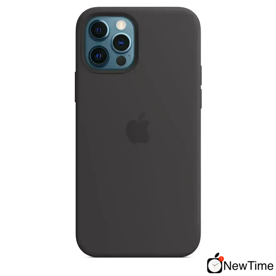 Чехол Apple iPhone 12 | 12 Pro Silicone Case with MagSafe Lux Copy - Black (MHL73)